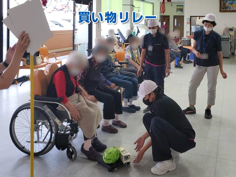 ①買い物リレーの様子1