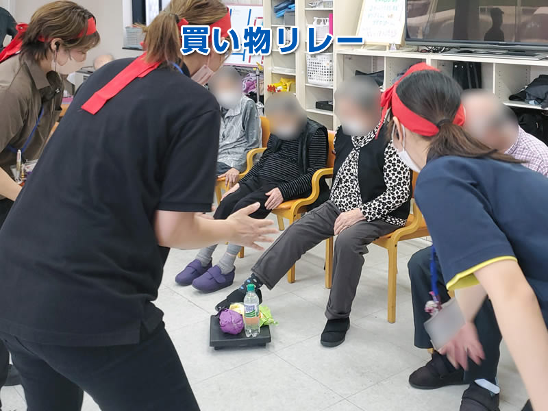 ①買い物リレーの様子2
